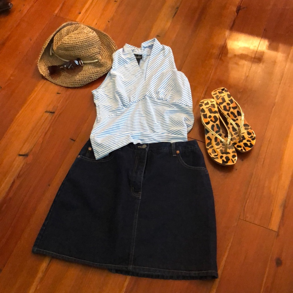 NY & Co Denim Skirt